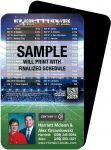 Magnetic Business Card Real Estate Football Schedules  |Realtor Tools